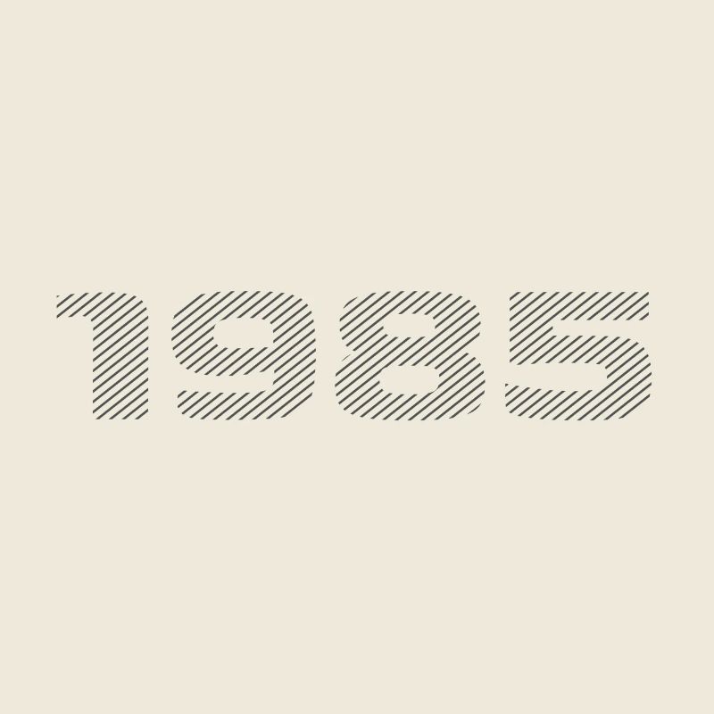 Born 1985 Retro Stripe 40th Birthday Design