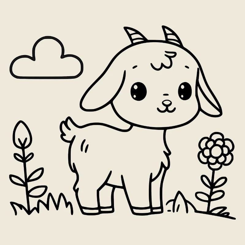 Chèvre mignonne