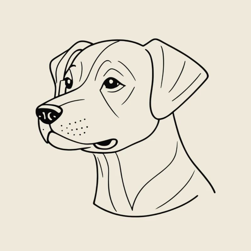 Stylischer Hund