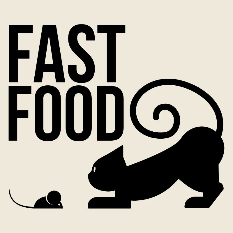 fast food - katze mit maus