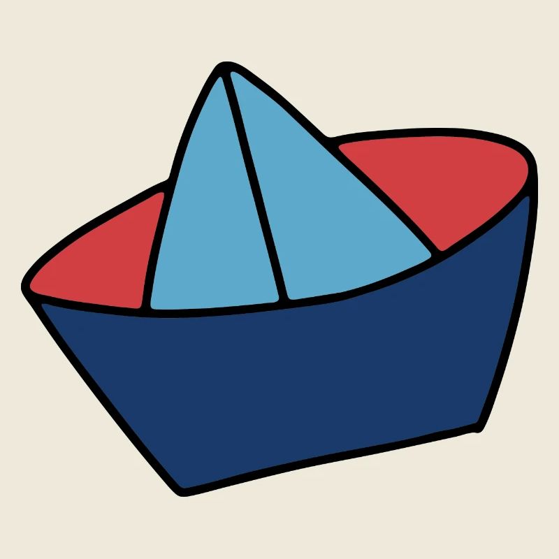 Sailor's cap in maritime colours