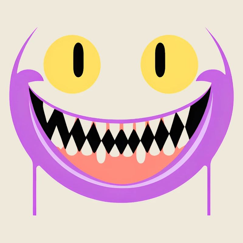 Creepy grin