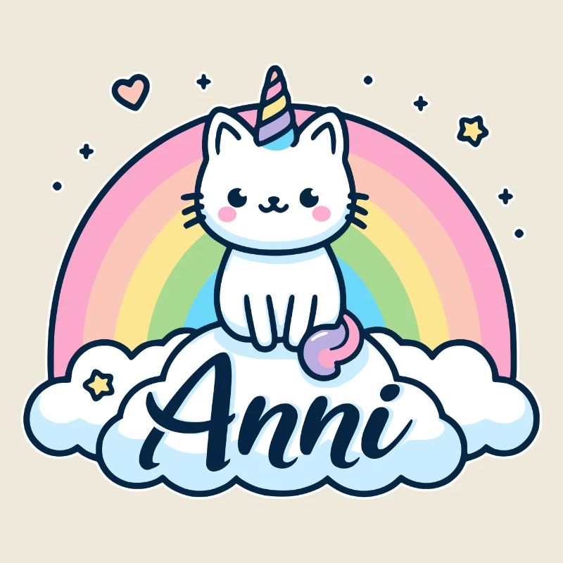 Anni Nom Prénom Chat licorne