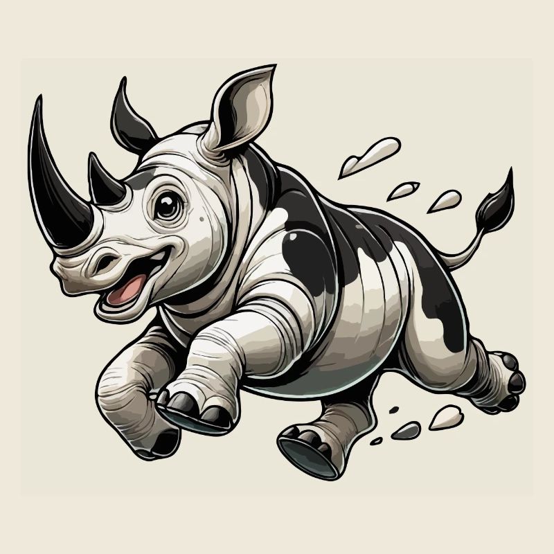 Rhinoceros Running