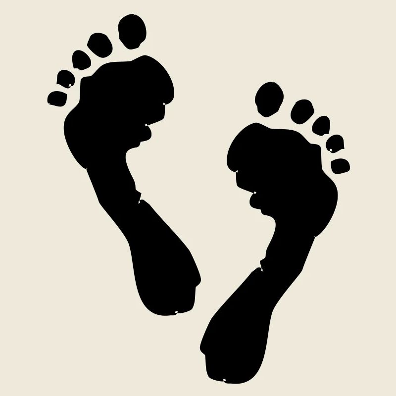 Füsse Silhouette