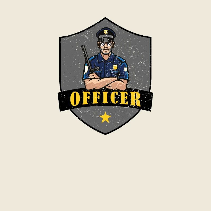 Polizeibeamter Shield Logo
