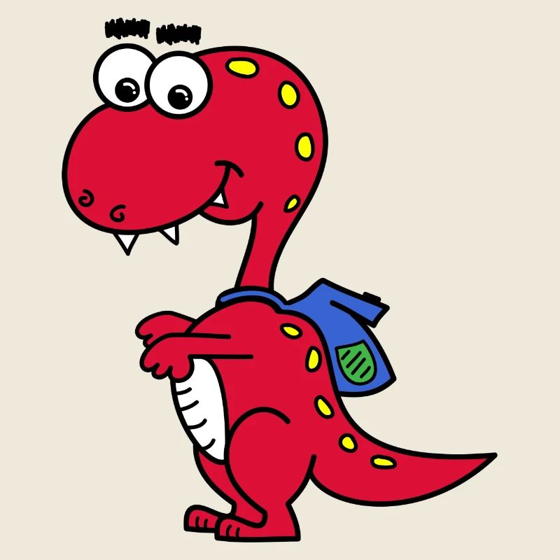 T-Rex avec sac à dos