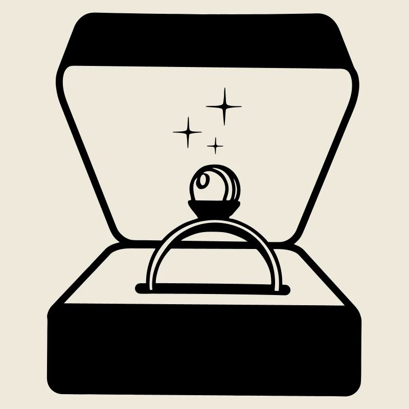 Ring mit Perle in Box