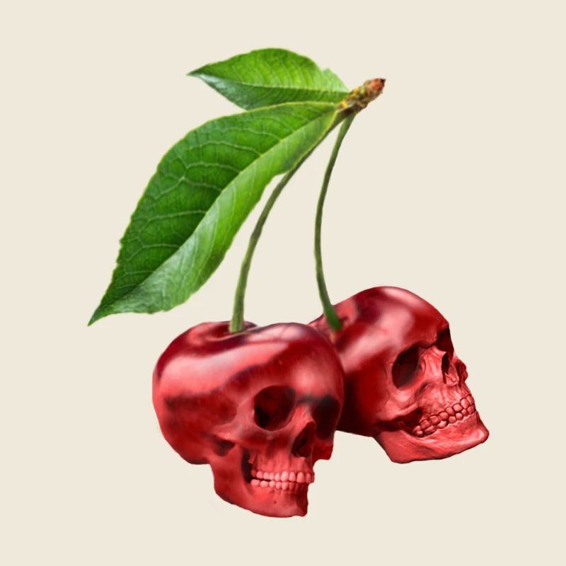 Kirschen Totenköpfe Kirsche Totenschädel