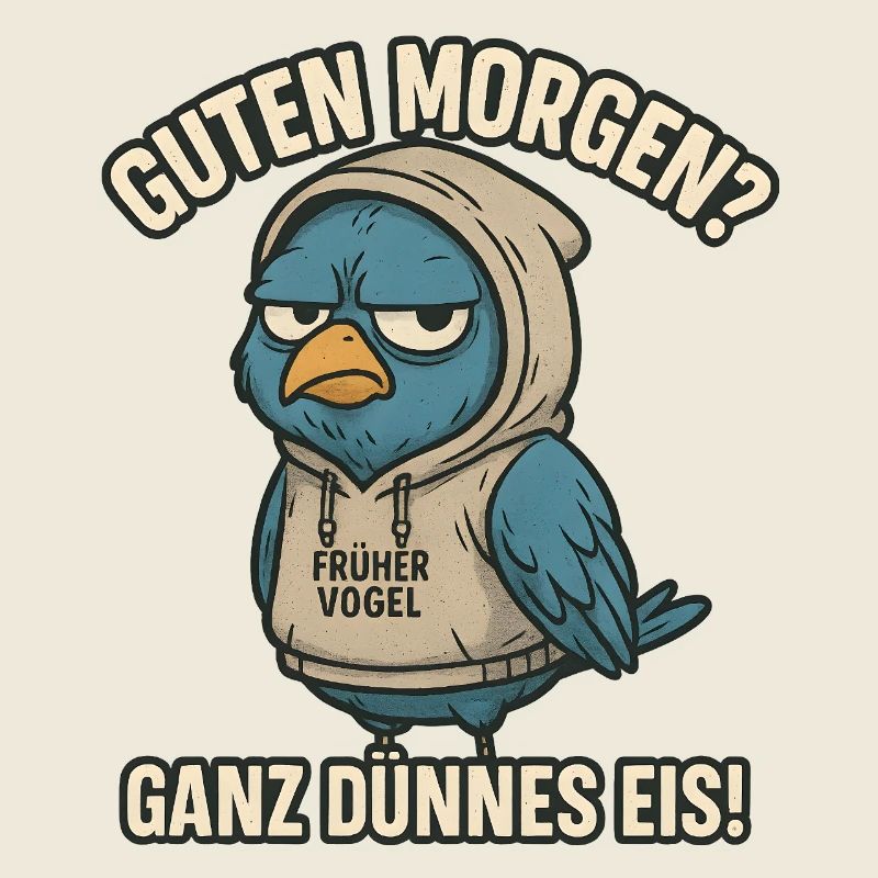 Der Frühe Vogel Ganz dünnes Eis Büro Sprüche
