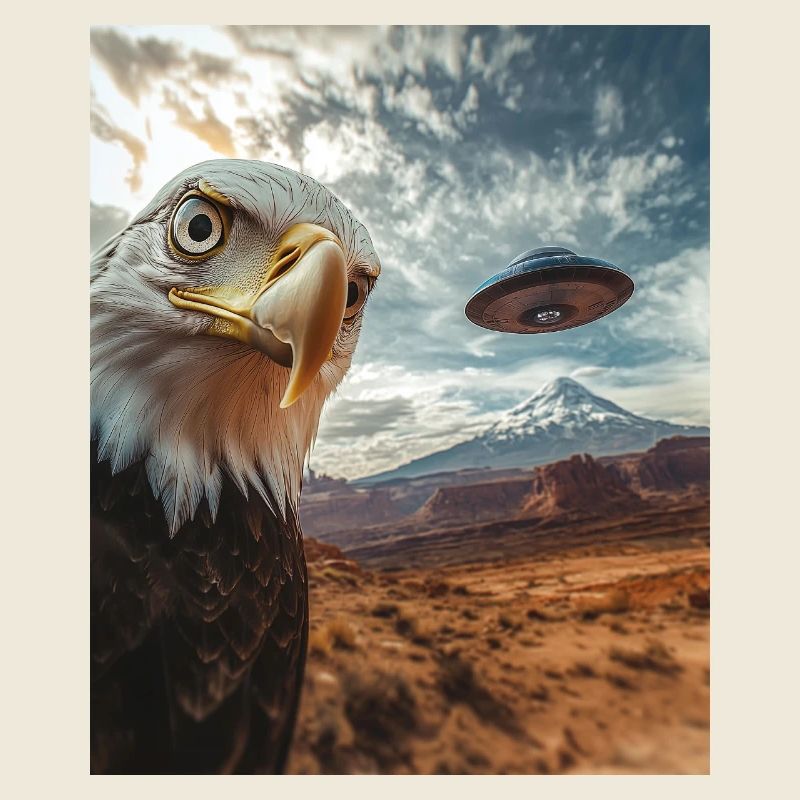Eagle Selfie UFO
