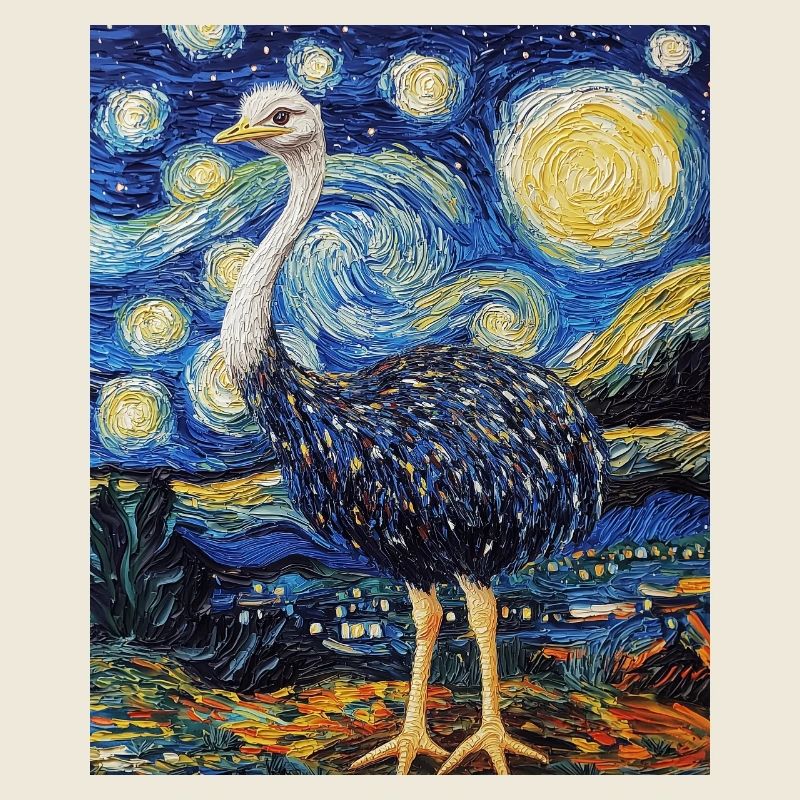 Bouquet Nuit étoilée style Van Gogh