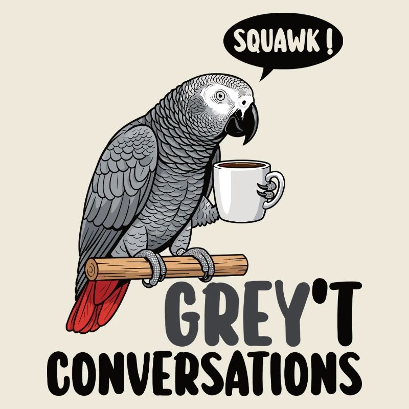 African Grey Parrot Bird Humor