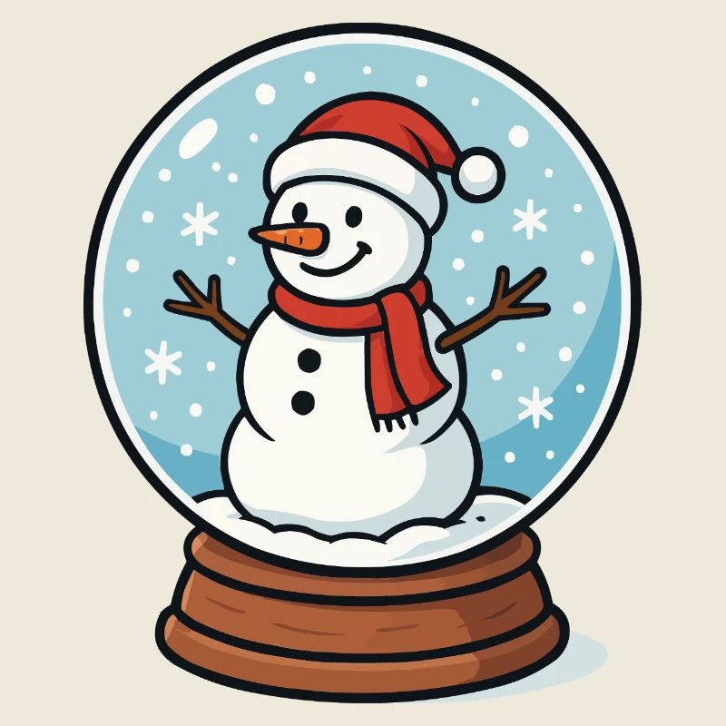 Snow Globe Snowman
