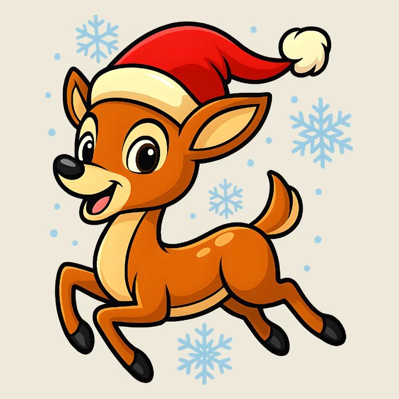 Fröhliches Rentier Kitz Lustig Weihnachtsgeschenk