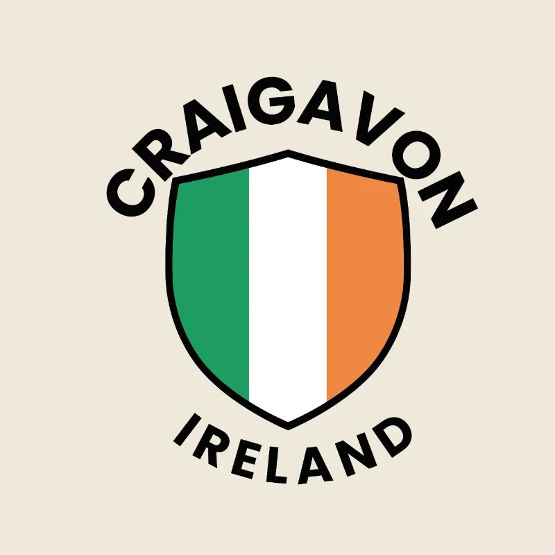 Flaggenmotiv Irlands auf dem Schild