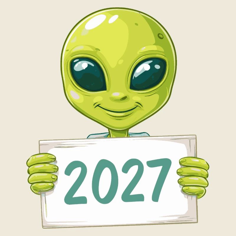 freundliches grünes Alien