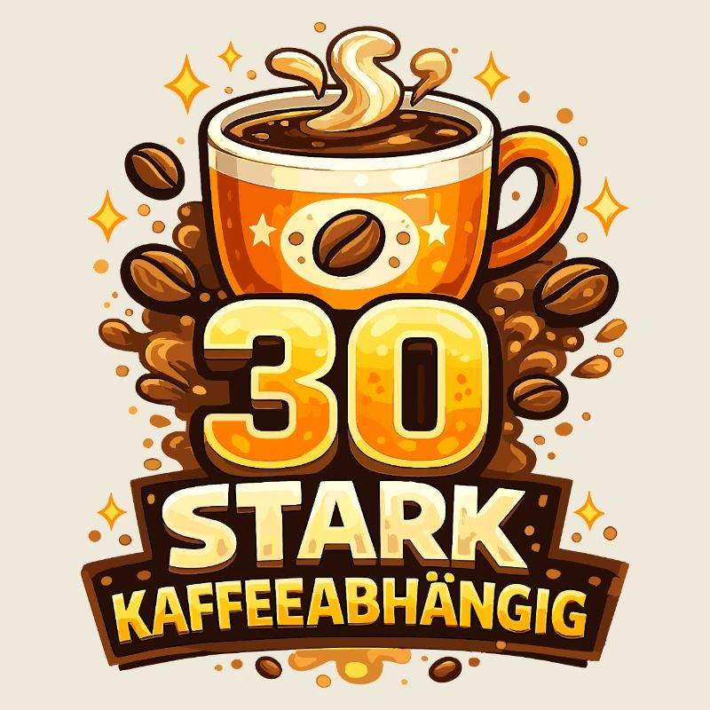 30 Stark Kaffeeabhängig