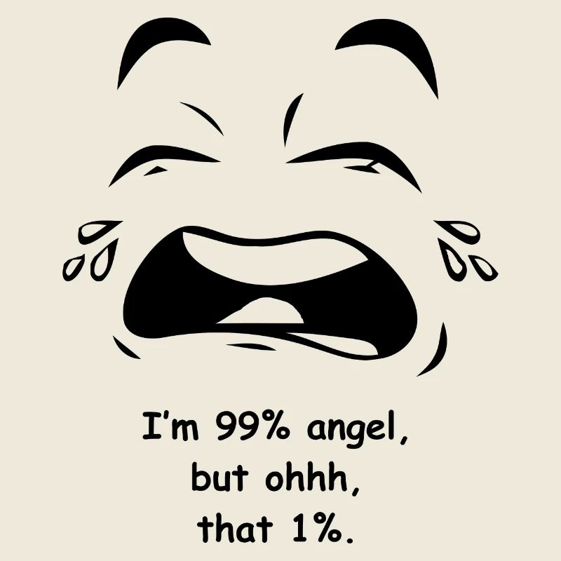 Je suis 99% Ange Mais oh 1% Graphique