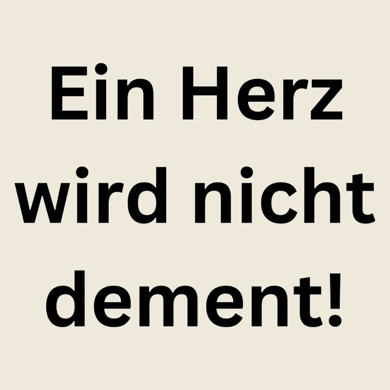 A heart does not become demented