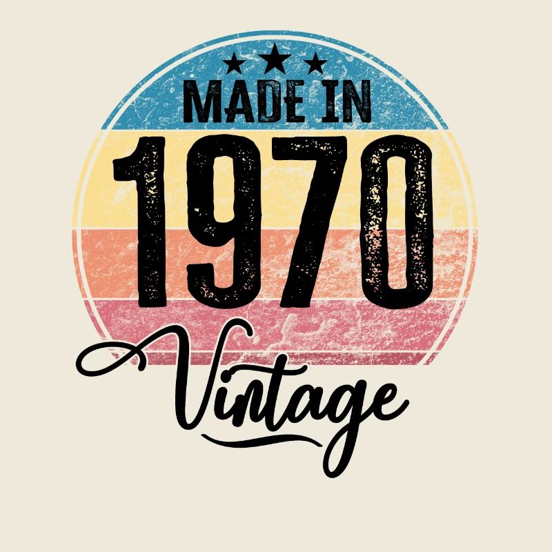 Vintage Fabriqué en 1970 Année de naissance 1970 Anniversaire