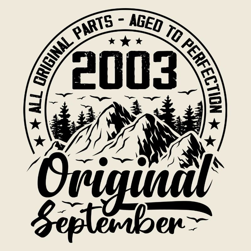 2003 septembre Original 21 Ans cadeau Anniversaire