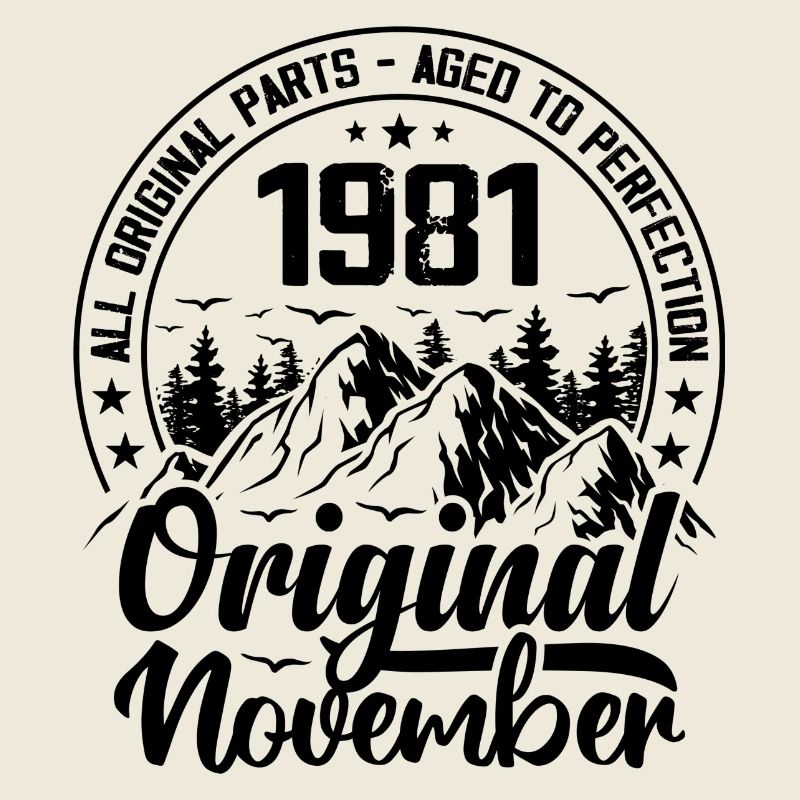 1981 novembre Original 43 Ans cadeau Anniversaire