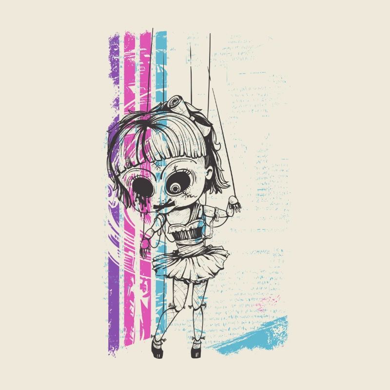 Horror kids doll