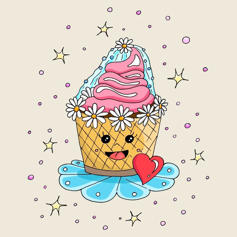 Cupcake Muffin Kuchen als Braut