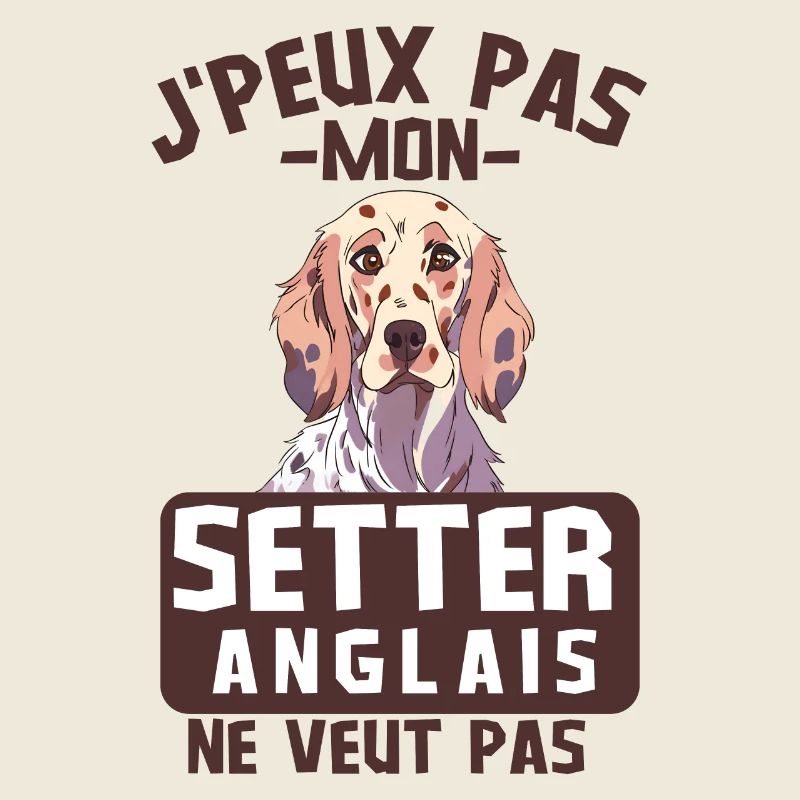 Setter anglais chien mignon