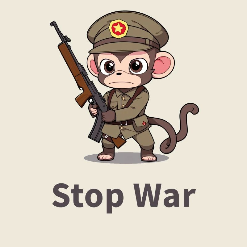 STOP WAR MONKEY