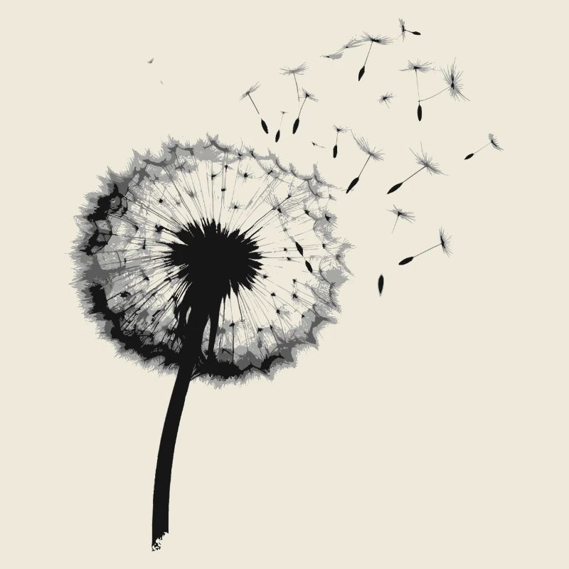 Dandelion Blowing Motif