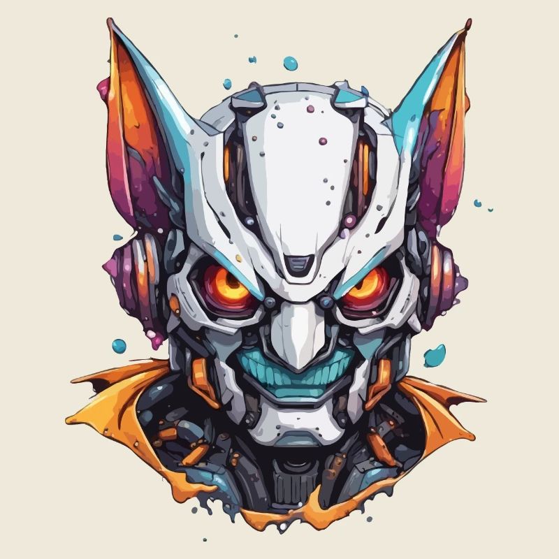 Roboter Tier / KI / Mechanisierte Tiere / Comic