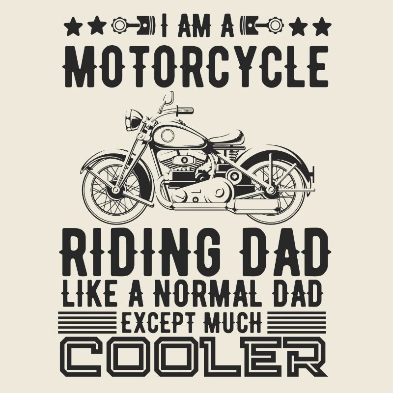 Motorcycle riding dad