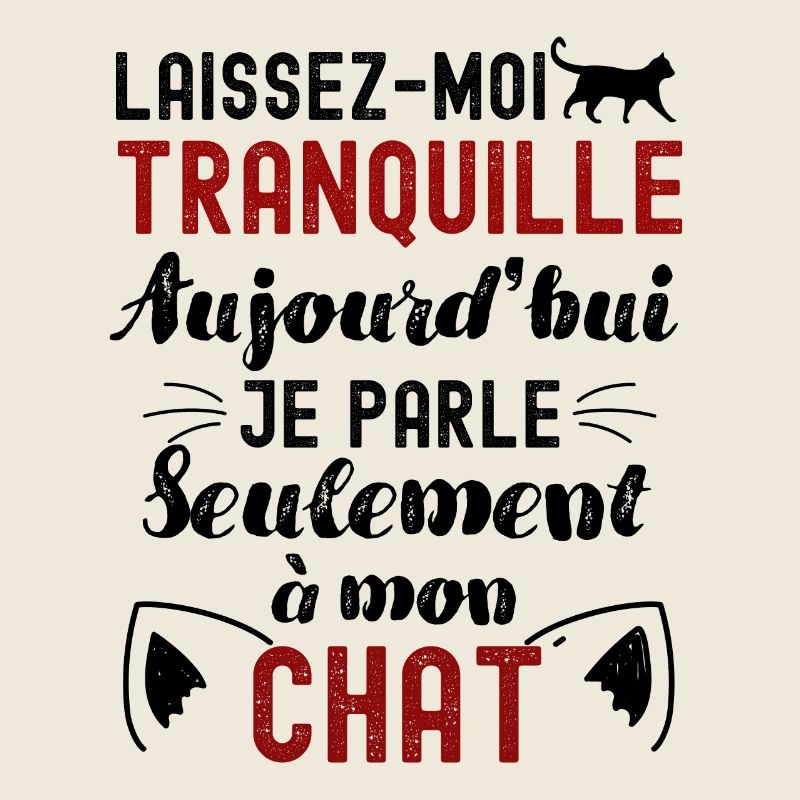 Aujourd hui je parle seulement à mon chat