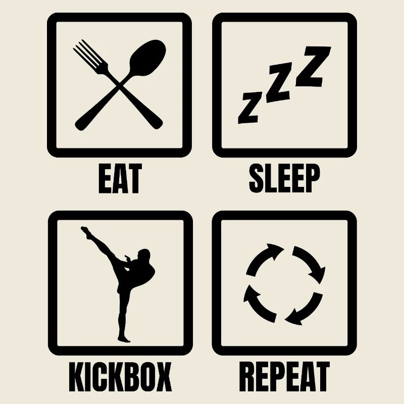 Tägliche Routine für Kickboxer