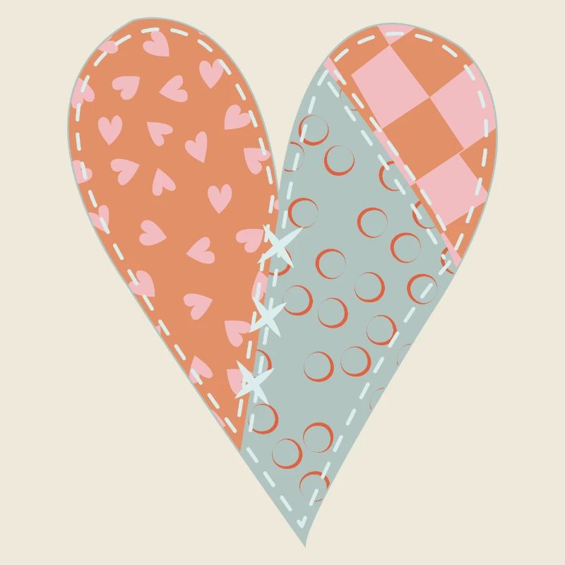 Patchwork Herz Nr. 8