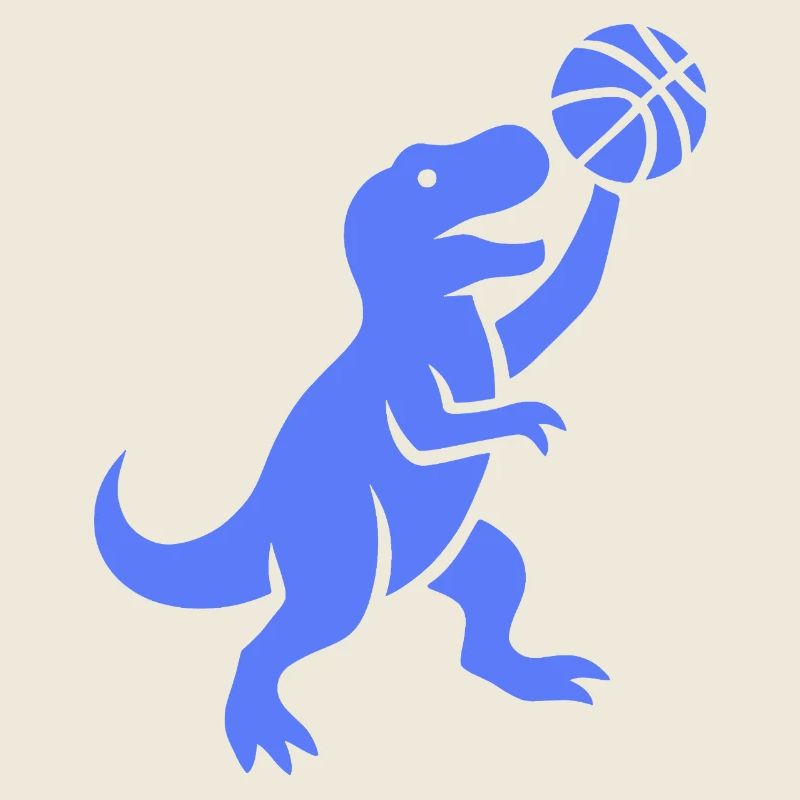 Jeté de basketteur à la silhouette minimaliste