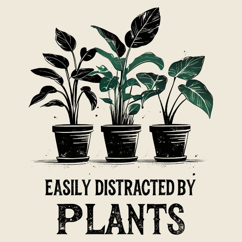 Facilement distrait par les plantes