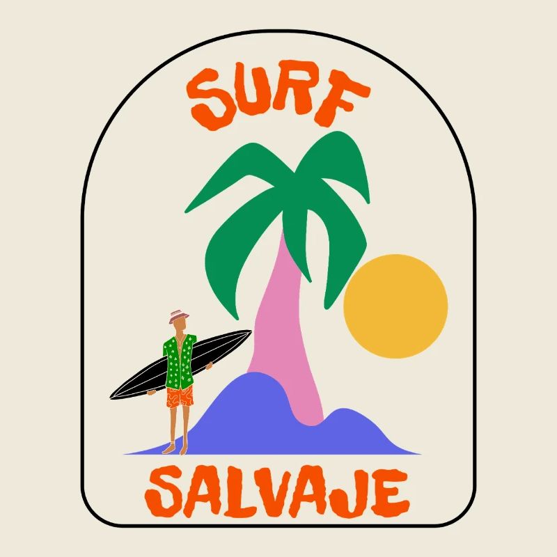 Surf Salvaje Palm Sunset