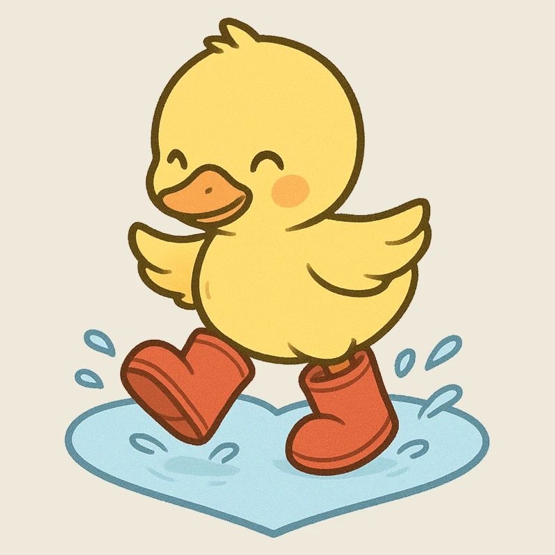 QuackSplash Canard en caoutchouc dans les bottes