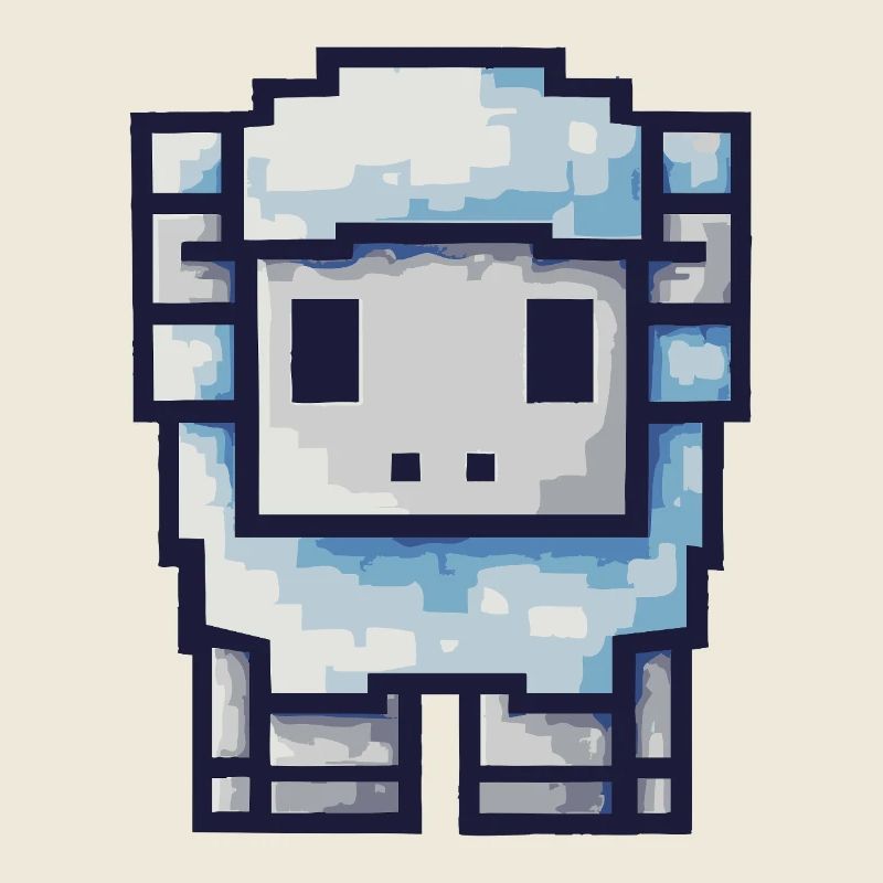 Pixel Schaf – Süßes Retro Design