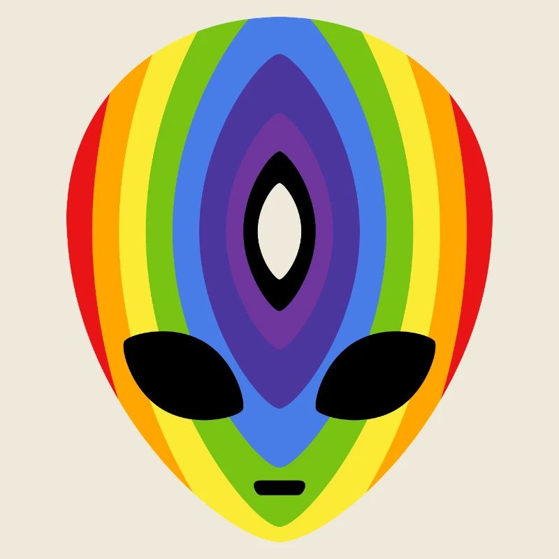 Prismatic Rainbow Alien