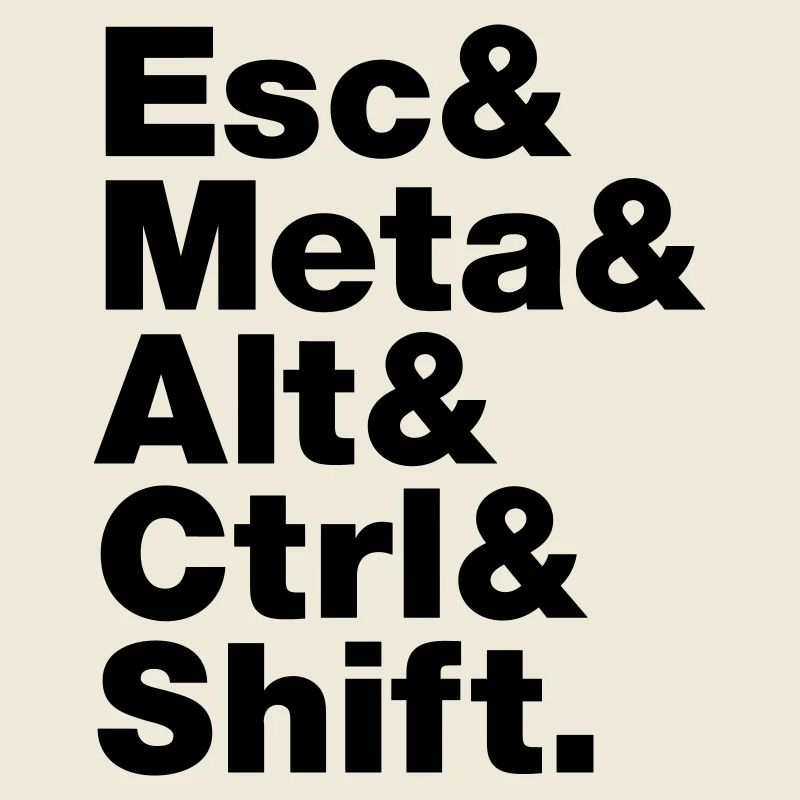 Esc & Meta & Alt & Strg & Shift