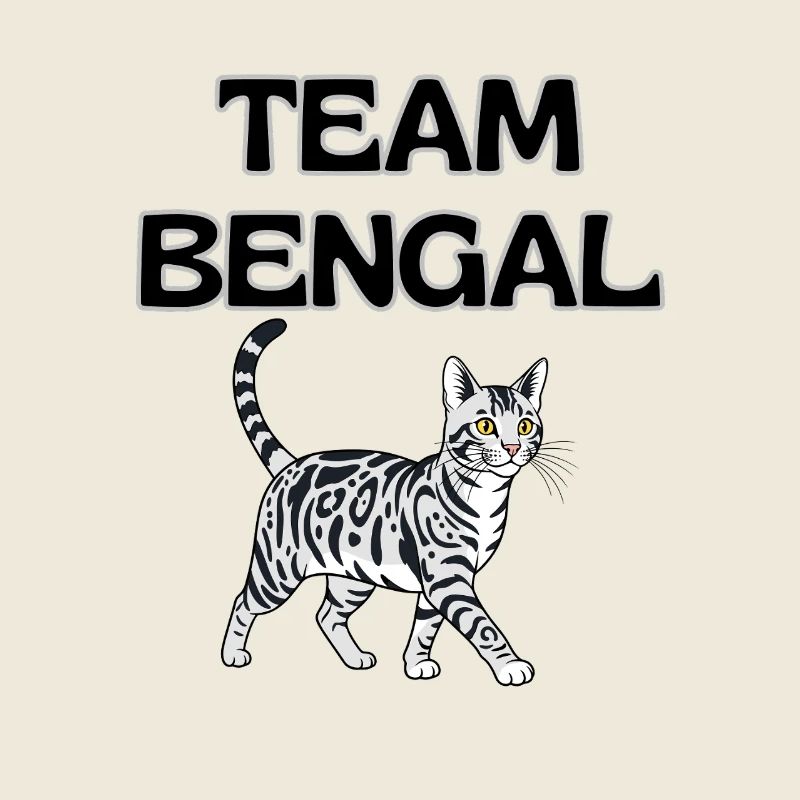Team Bengal Cat Graphic
