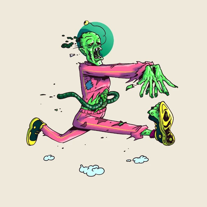 Zombie Runner Neon Pop