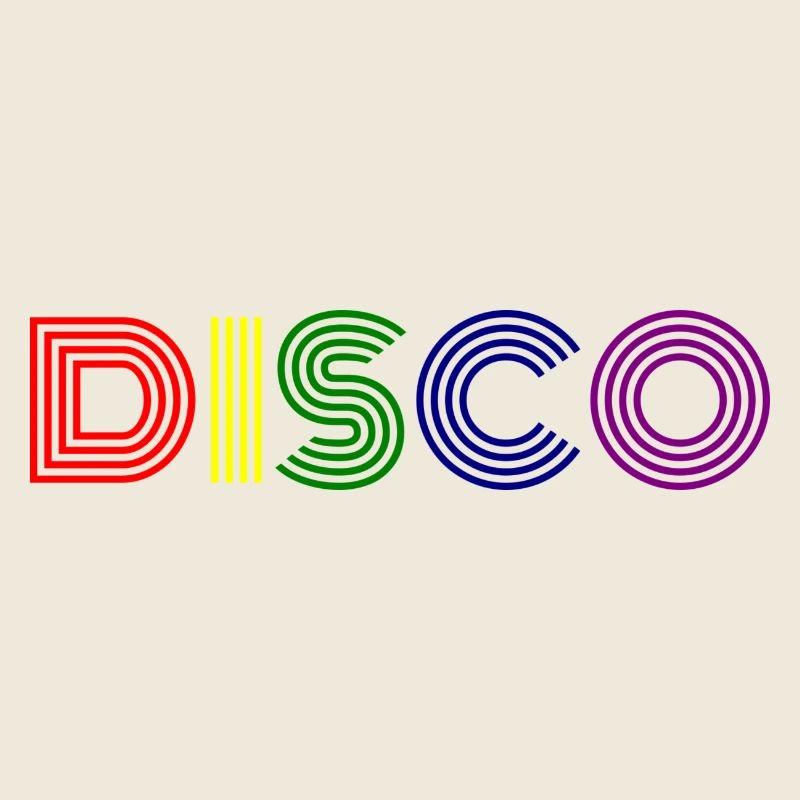 Disco Neon Stripes Retro