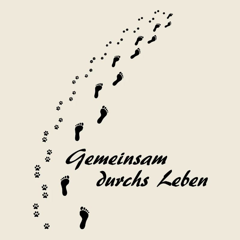 Gemeinsam durchs Leben (schwarz)