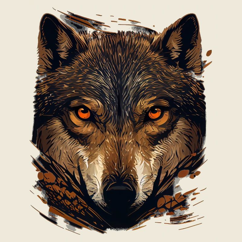 Wolf Face Brown