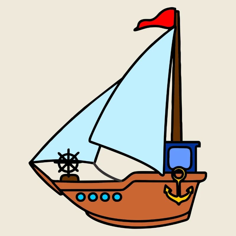 Spielzeug-Segelboot